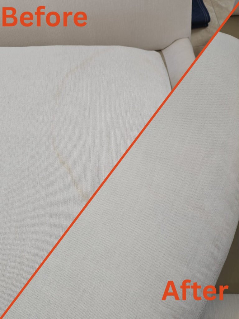 beforeafter upholstery cleaning perfection carpet cleaners